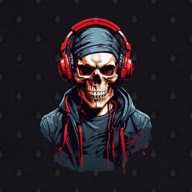 Cool Skeleton-Skull Headphones by VisionDesigner